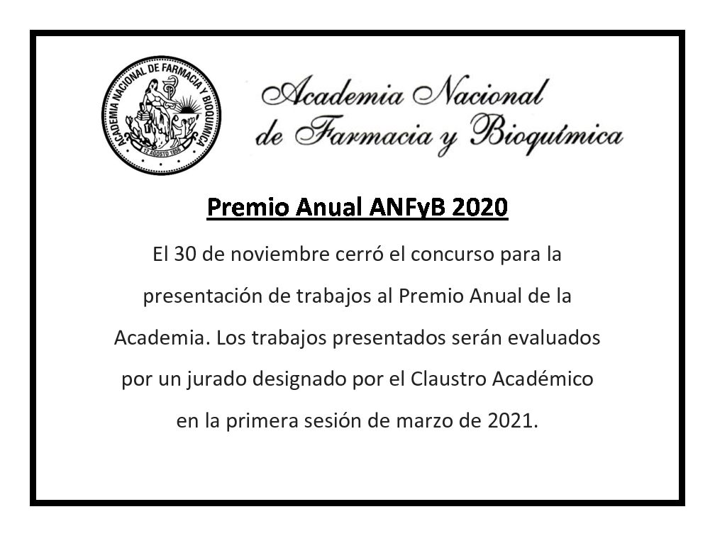 ANFyB – Premio Anual ANFYB 2020