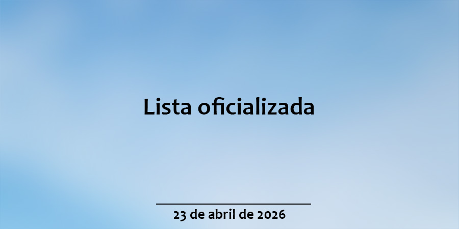 Lista oficializada
