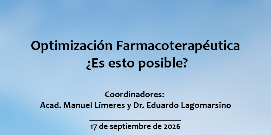 Optimización Farmacoterapéutica  ¿Es esto posible?