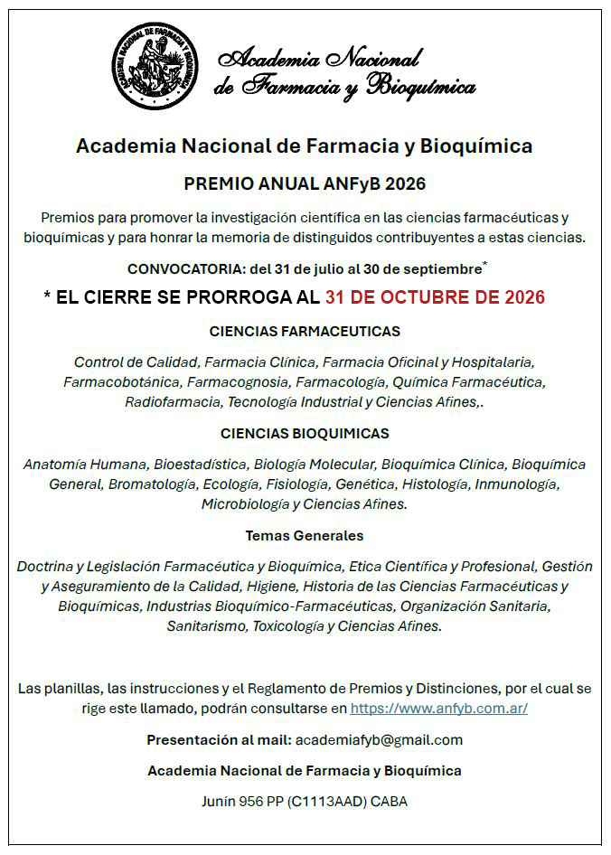Premios Anuales ANFYB 2026